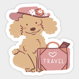 Poodles and Travels Sticker